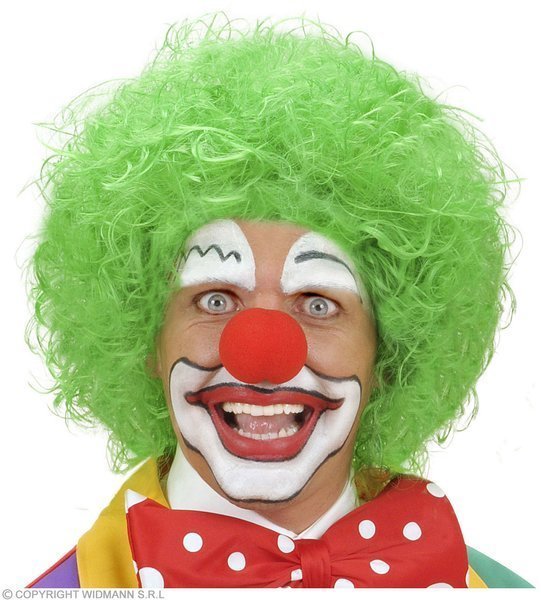 Widmann Clown Green Wig for Hair Accessory Fancy Dress WDM5953E