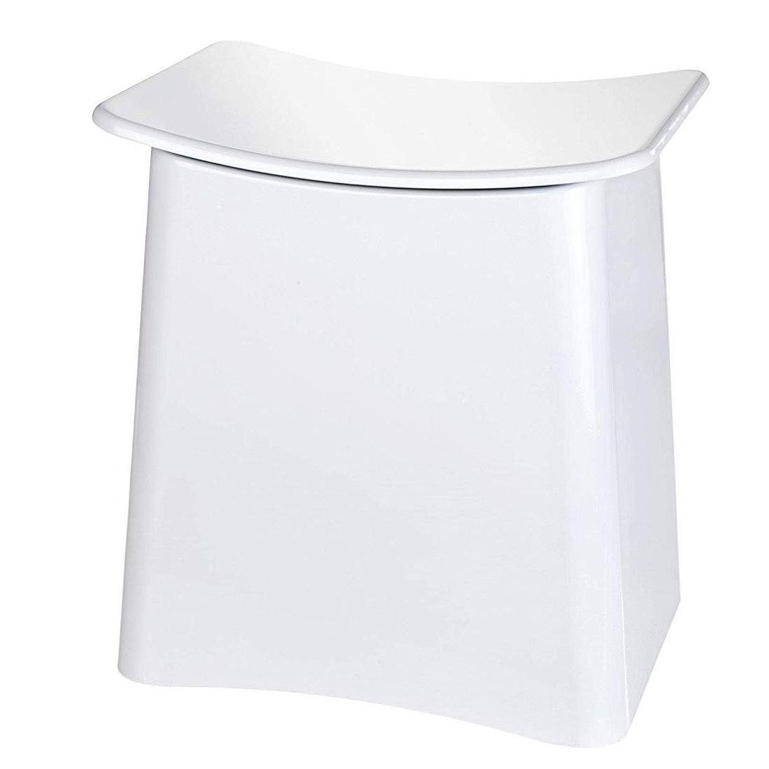 Wenko Pojemnik na pranie z siedziskiem PLUS 2w1 biały B07Y8CJXD8