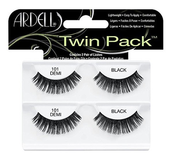 Ardell Twin Pack 101 Demi Black Sztuczne rzęsy w pasku Czarne 2 pary 74764617712