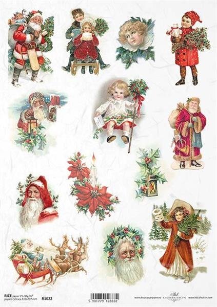 Papier ryżowy ITD A4 R1022 Boże Narodzenie