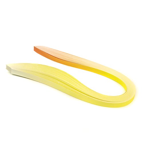 Cieniowane paski do quillingu 3mm/100szt. -żół/pom