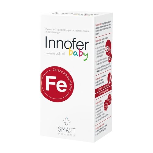 SMART PHARMA Innofer baby zawiesina 50 ml | DARMOWA DOSTAWA OD 149 PLN!