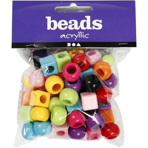 Kolorowe koraliki 11 mm/75g - mix