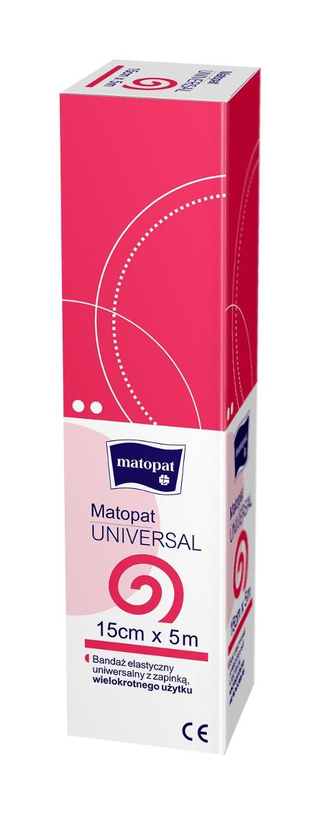 Matopat Universal Bandaż UNIVERSAL niejałowy - 5m x 15 cm 1 szt. MA-123-UN50-024