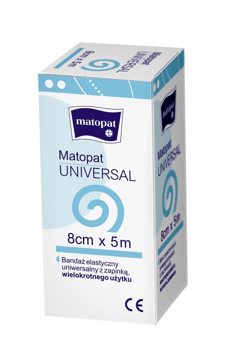 Matopat Universal Bandaż UNIVERSAL niejałowy- 5m x 8cm 1szt. MA-123-UN50-021