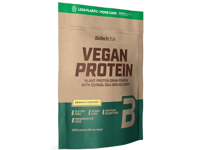 BioTech, Vegan Protein, owoce leśne, 2000 g