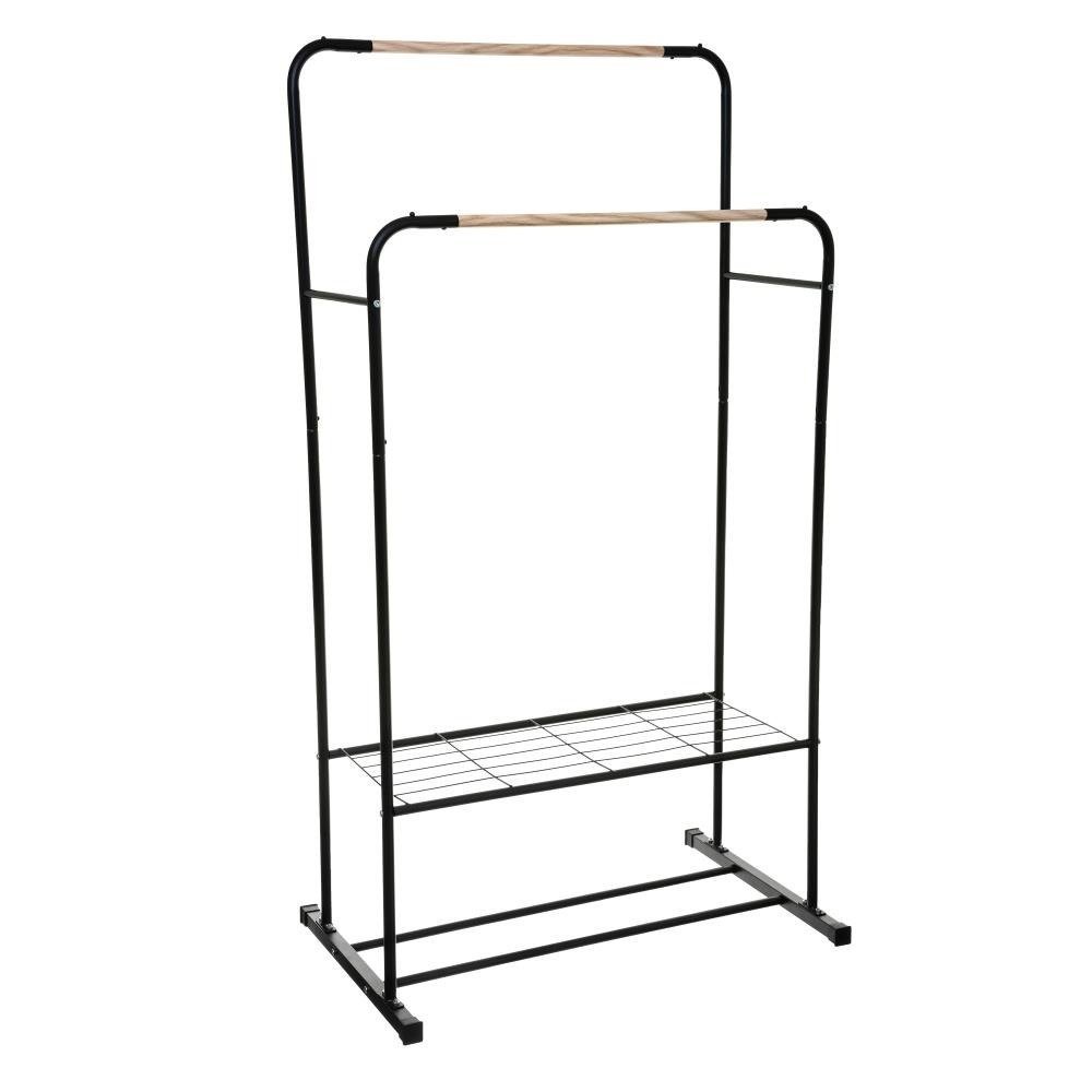 5five Simple Smart Wieszak do przedpokoju z półką na buty 2 drążki 80x50x150 cm 160461
