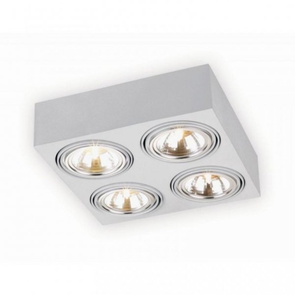 Argon RUCHOMY plafon Lampa sufitowa RODOS 1540 4pł halogenowa Biały