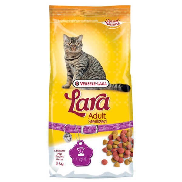 Karma dla kotów VERSELE - LAGA Lara Adult Sterilized, kurczak, 2 kg
