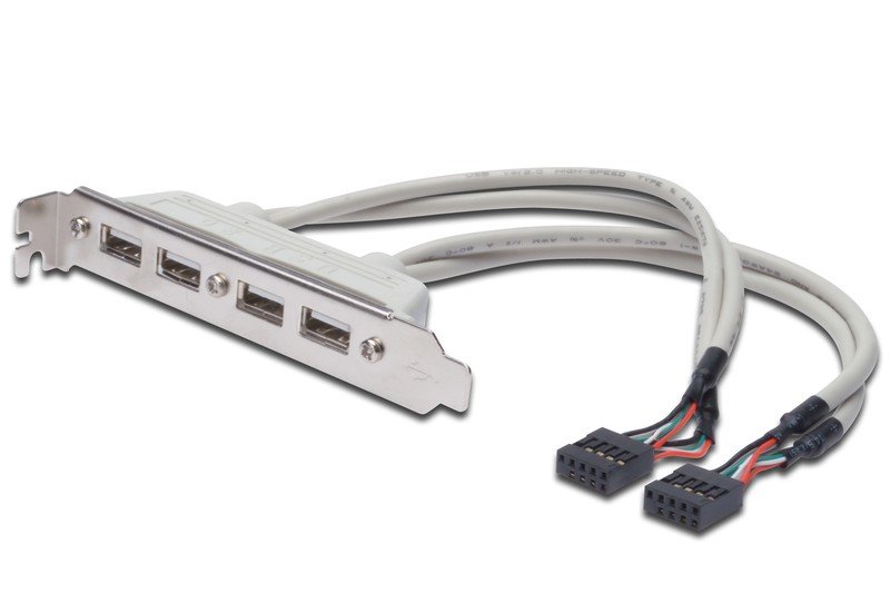 Digitus 4 porty Usb 2.0 HighSpeed na śledziu