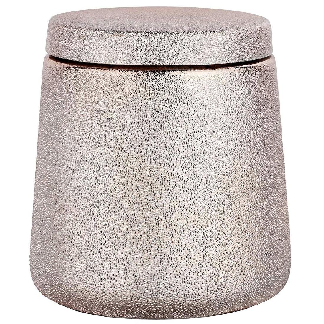 Wenko Pojemnik ceramiczny GLIMMMA w kolorze srebrnym B07PGV8Z78