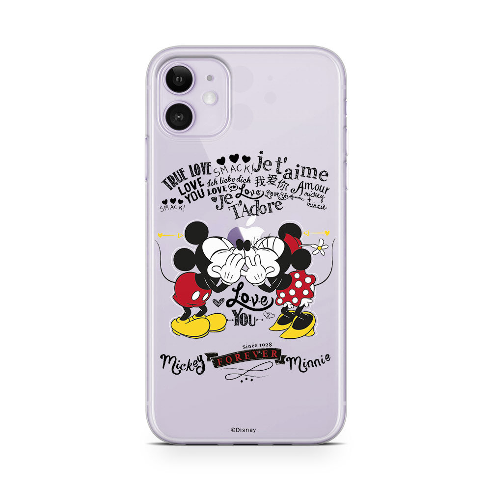 Disney ERT GROUP ERT GROUP oryginalne etui na telefon Mickey and Minnie 005 iPhone 11 Phone Case Cover, wielokolorowe DPCMM697