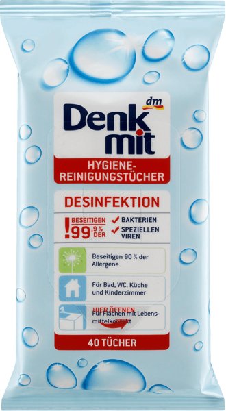 Chusteczki do dezynfekcji DENKMIT, 40 szt.