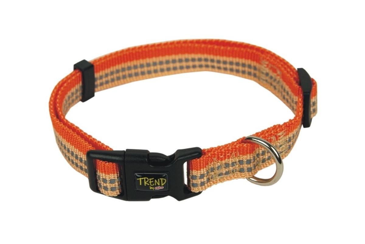 dr Seidla Trend dla psa Stripe odblask Pomarańcz 20mm