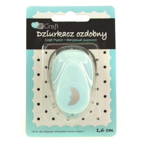 Dziurkacz ozdobny 1,6 cm - księżyc