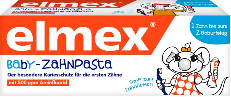 Elmex, Baby, pasta do zębów 0-2 lata, 20 ml