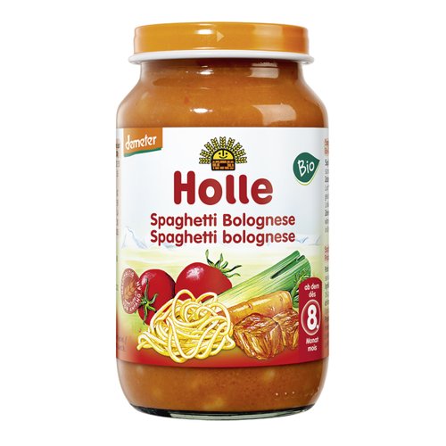 Holle Danie BIO - Spaghetti Bolognese - bez mleka, soli i dodatków po 8 miesiącu