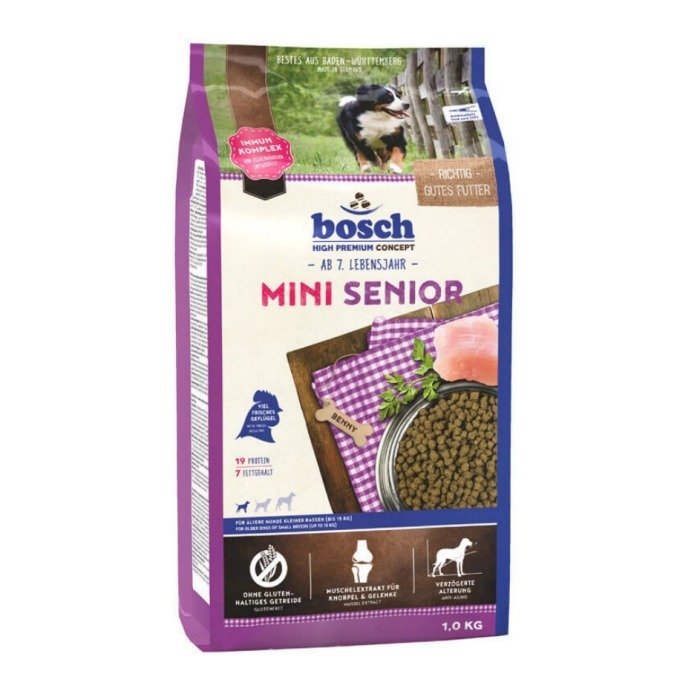 Karma sucha dla psa Bosch Petfood Mini Senior, 1 kg