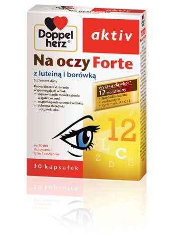 Queisser DOPPELHERZ AKTIV Na oczy forte 30 kaps 8478511