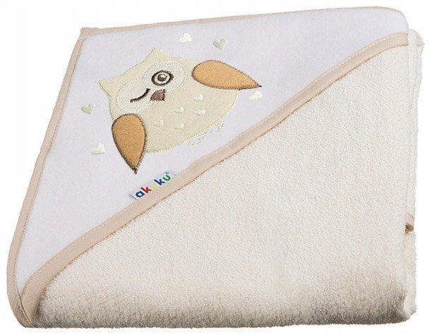 Akuku A1231 Okrycie kąpielowe 80x80 cm 100% bawełna ecru