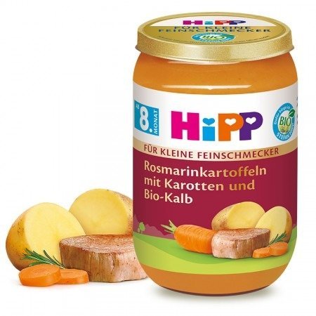 HiPP, cielęcina w rozmarynowych ziemniaczkach, 220 g
