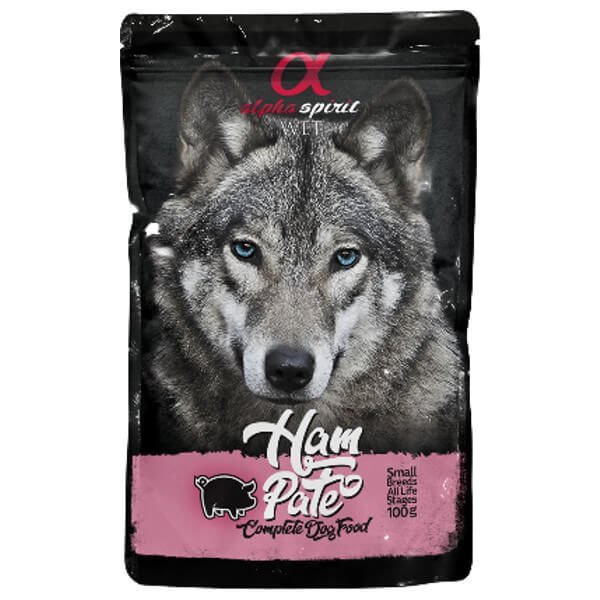 Alpha Spirit HAM PATE 300g Pasztet z wieprzowiny SASZETKA dla psa