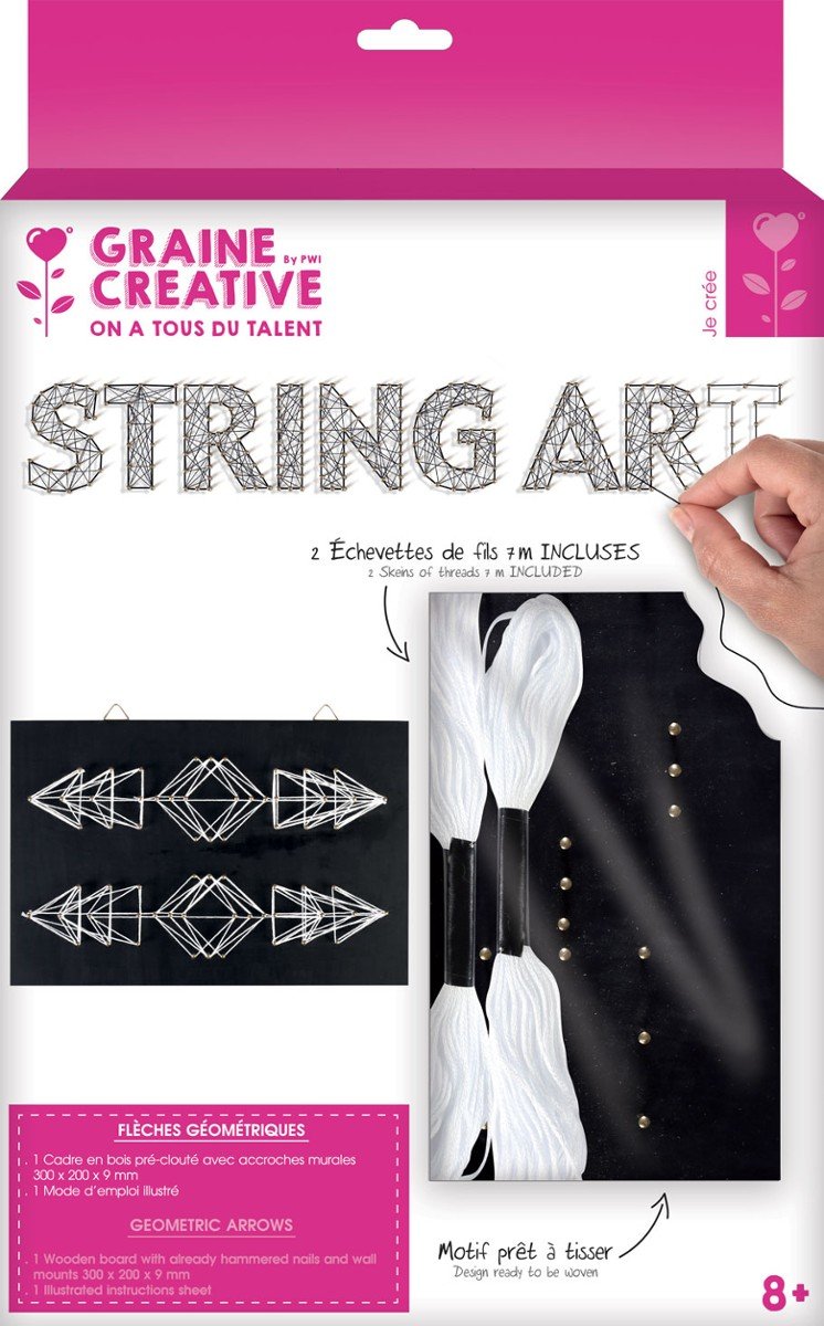 Graine Creative Graine Creative Obrazek z gwoździ i muliny Strzałki GC-100659