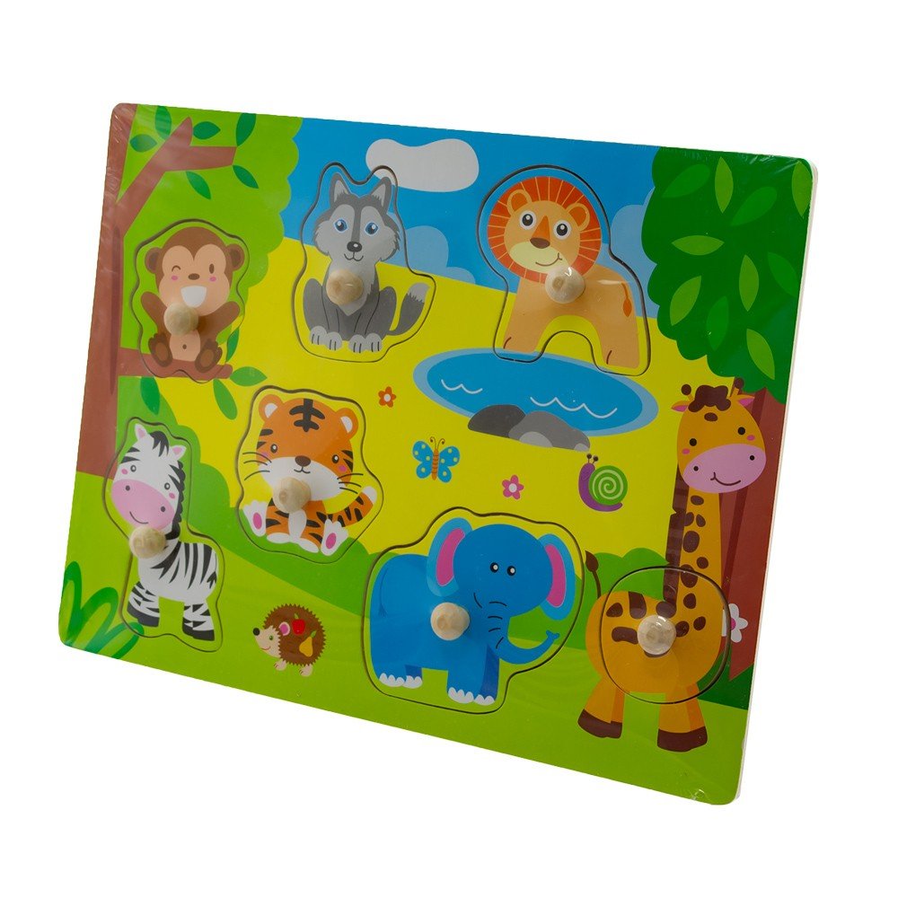 EUROBABY ZABAWKI ZAB PUZZLE 30X22 SAFARI EBZWTS62941
