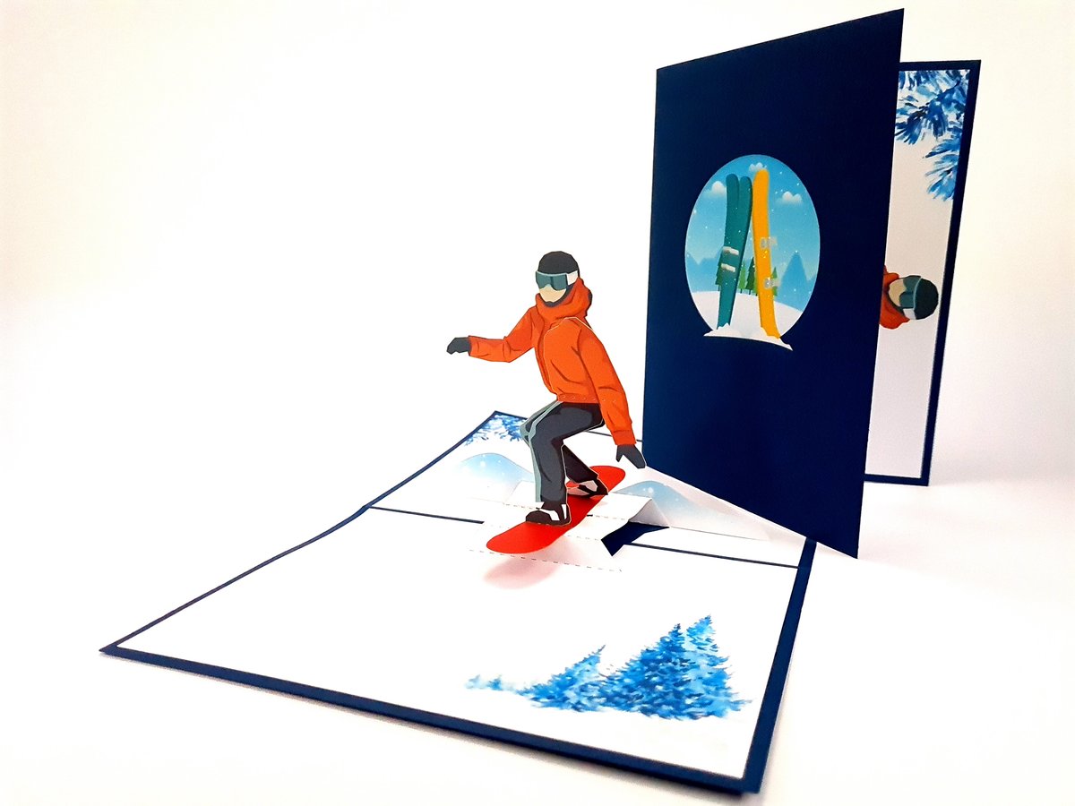 Kartka okolicznościowa, Snowboard Pamiątka z Feri, 1 sztuka