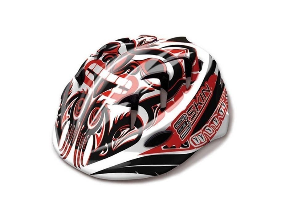 B-Skin, Kask rowerowy, Kiddy Pro, czerwony, rozmiar XS