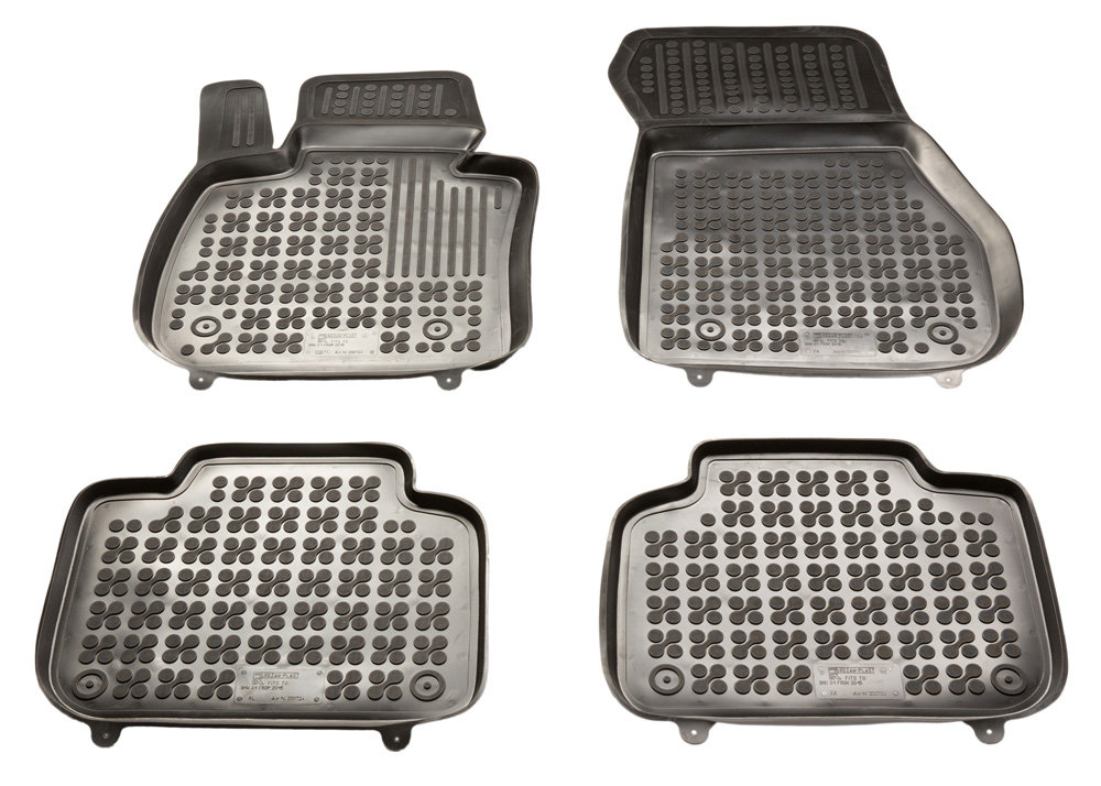 REZAW PLAST Dywaniki gumowe czarne PLAST 200724, 4 szt, BMW X1 (F48) od 2015 PLAST 200724