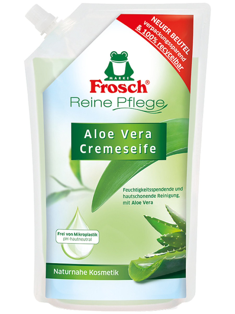 Zdjęcia - Mydło Frosch Aloesowe  w płynie,  Aloe Vera, Zapas, 500 ml 