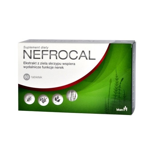PRZEDSIĘBIORSTWO FARMACEUTYCZNE LEK-AM SP. Z O.O. Nefrocal ekstrakt z ziela skrzypu 60 tabletek 3210221
