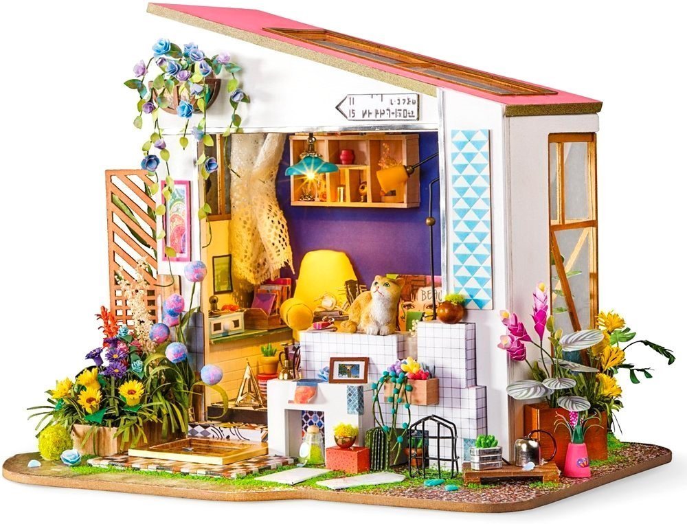 Robotime Technology (Suzhou) CO.,LTD. Składany Malowany Model Mini Domek DG11