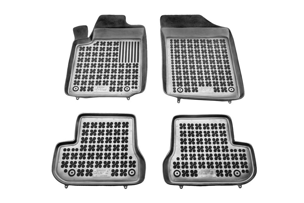 REZAW PLAST Dywaniki gumowe czarne PLAST 201216, 4 szt, Citroen C2 od 2003 PLAST 201216