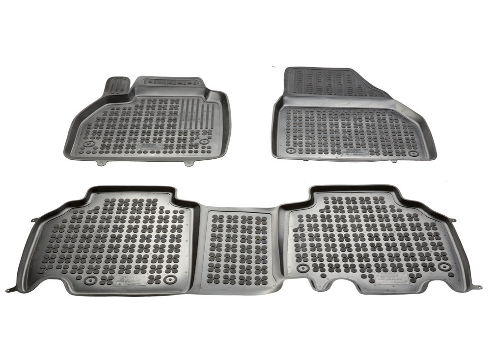 REZAW PLAST Dywaniki gumowe czarne PLAST 201717, 3 szt, Mercedes Citan od 2012 PLAST 201717