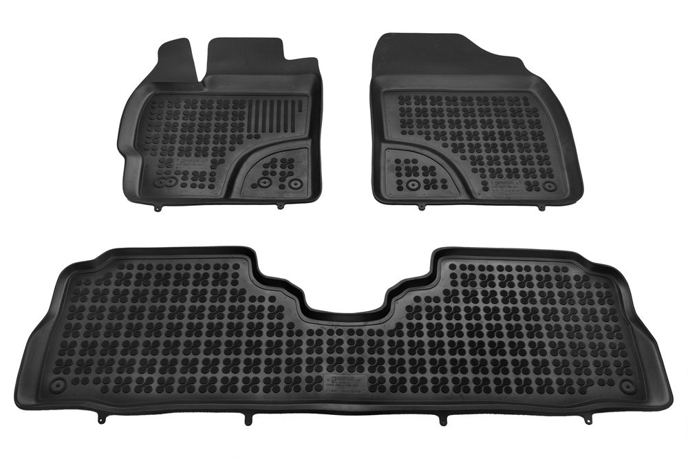 REZAW PLAST Dywaniki gumowe czarne PLAST 201428, 3 szt, Toyota Prius + od 2011 PLAST 201428