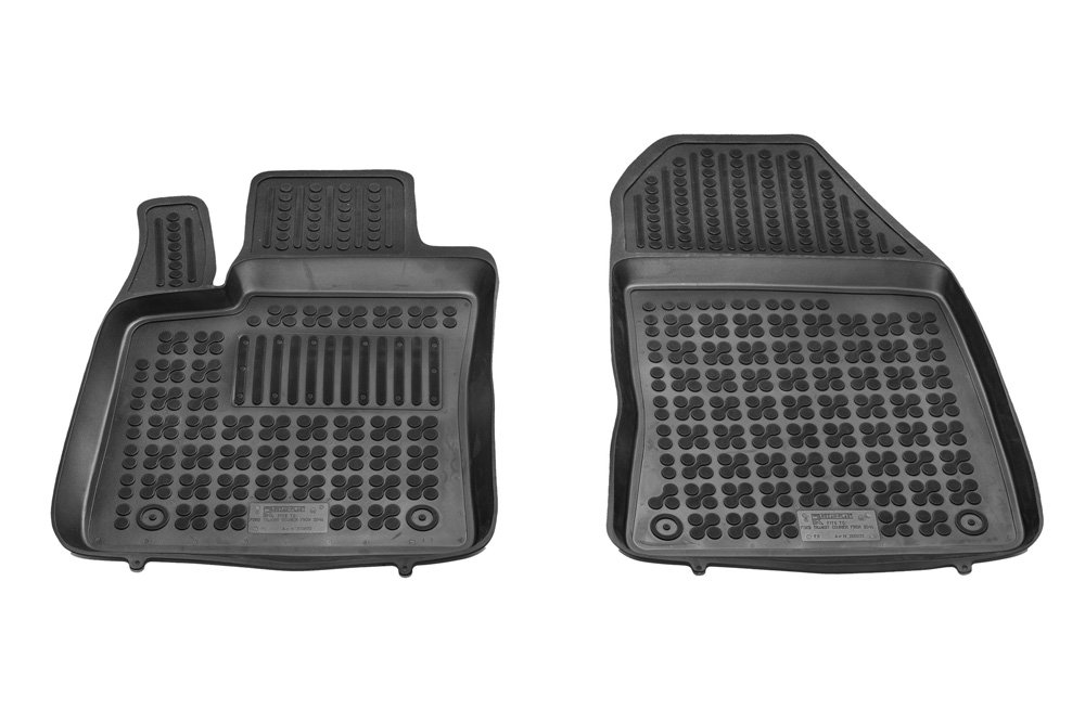 REZAW PLAST Dywaniki gumowe czarne PLAST 200622, 2 szt, Ford Transit Courier od 2014 - przód z dodatkowym wzmocnieniem od strony kierowcy PLAST 200622