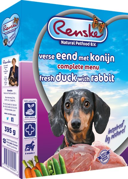 Renske dla psów Fresh Duck & Rabbit 395g