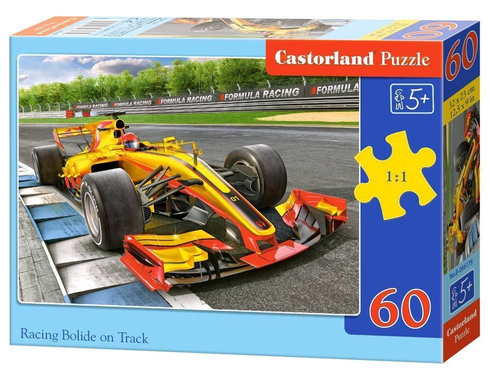 Castorland Puzzle 60 elementów - Bolid wyścigowy na torze GXP-651340