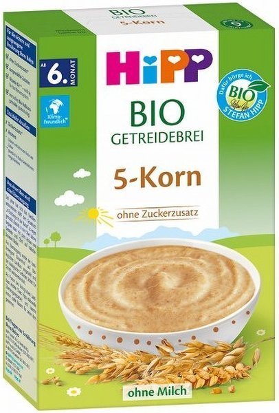 HiPP, Bio, bezmleczna kaszka 5 zbóż, 200 g