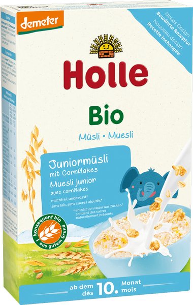 Holle Bio Kaszka bezmleczka junior musli z corn flakes (od 10 miesiąca) 250g