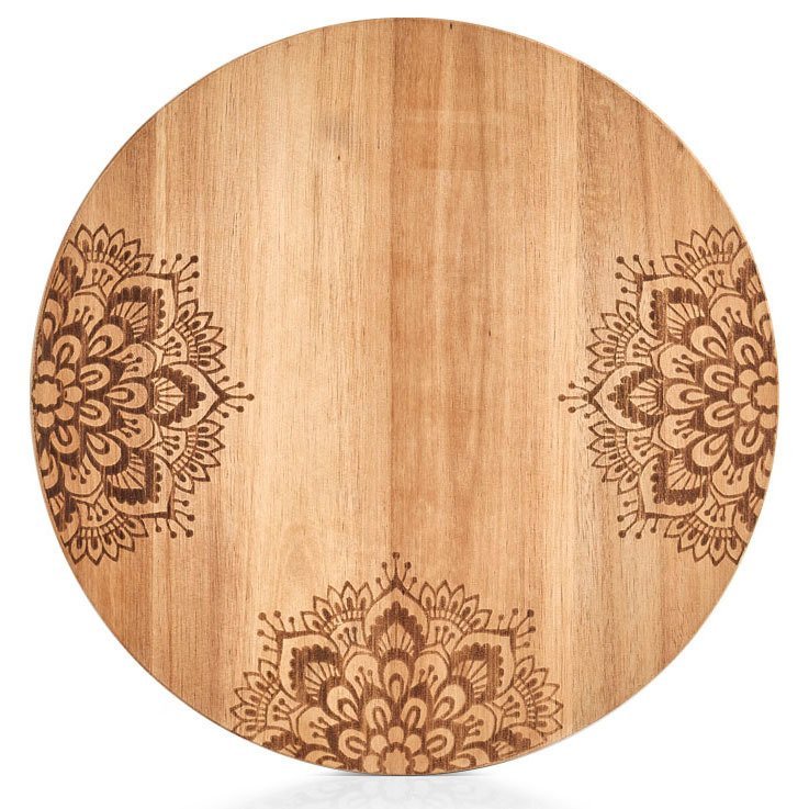 ZELLER Deska kuchenna okrągła 27 cm drewno akacjowe ZELLER 25565z