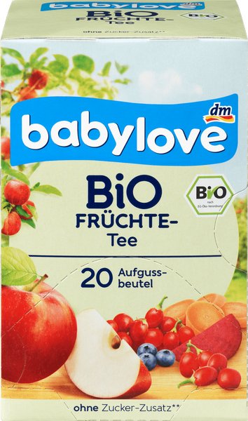 Babylove, Bio, herbatka owocowa z dziką różą, 20x2 g