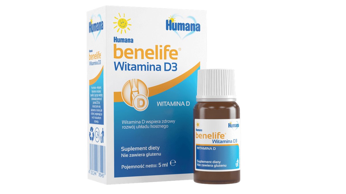 HUMANA HUMANA BENELIFE Witamina D3 5 ml 3434841