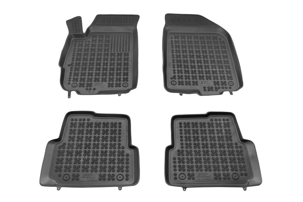 REZAW PLAST Dywaniki gumowe czarne PLAST 202108, 4 szt, Chevrolet Aveo IV od 2011 PLAST 202108