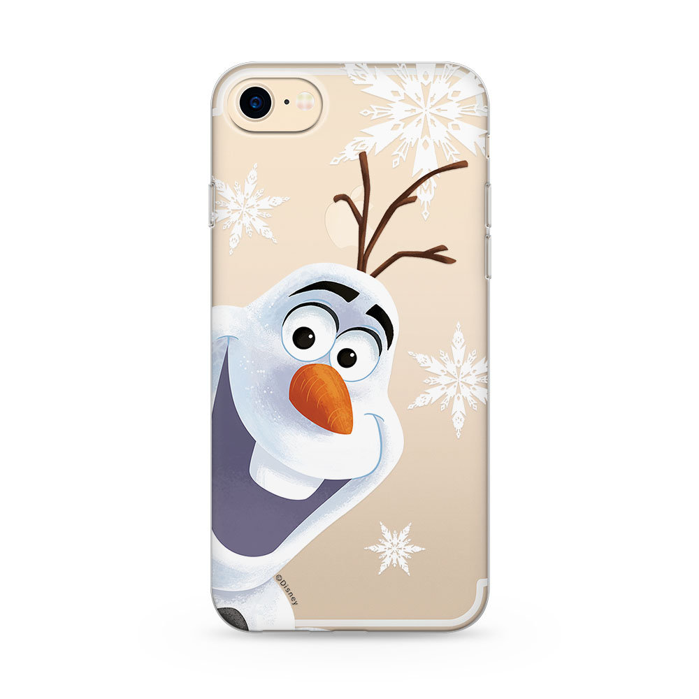 Disney Oryginalne etui z nadrukiem Olaf 002 do iPhone 8 / iPhone 7 przezroczysty (DPCOLAF406)