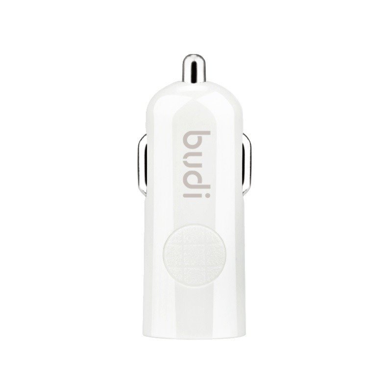 BUDI Ładowarka samochodowa BUDI USB 12W biała BD062