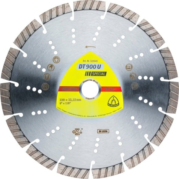 Klingspor tarcza diamentowa segmentowa 230mm x 2,6mm x 22mm 325045 325045