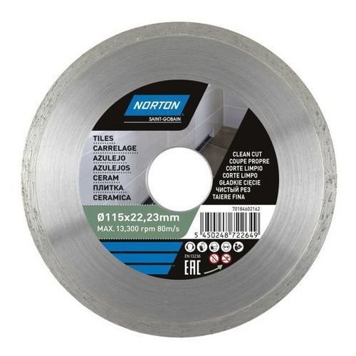 NORTON Saint-Gobain tarcza diamentowa Ceramic Tiles 180 mm 70184601276 70184601276